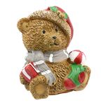 EnfeitedeUrsoComBolaVermelhaeDouradaMagizi13cm-162605