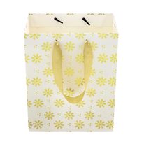 Sacola de Natal Estampada Floco Powner 18cm x 23cm