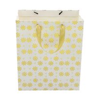 Sacola de Natal Estampada Floco Powner 26cm x 32cm