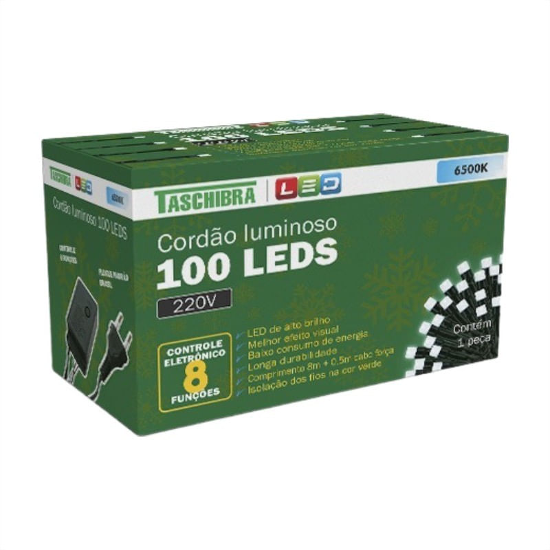 Pisca100LedBranco8FuncoesTaschibra220V-162705