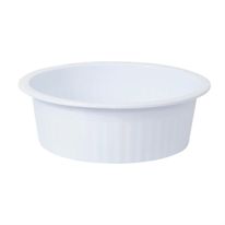 Bacia Plástica Canelada Branca Plasvale 13,5L