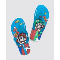 Sandália Infantil Super Mario Azul Escuro Ipanema