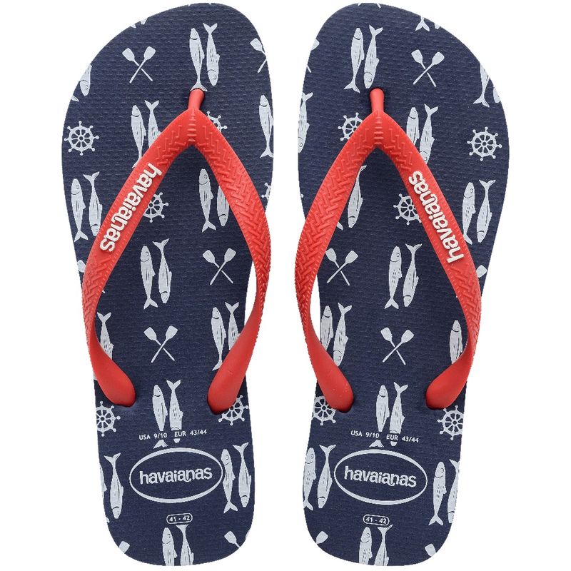 SandaliaTopNauticalMarinhoeVermelhoHavaianas39/40-150079