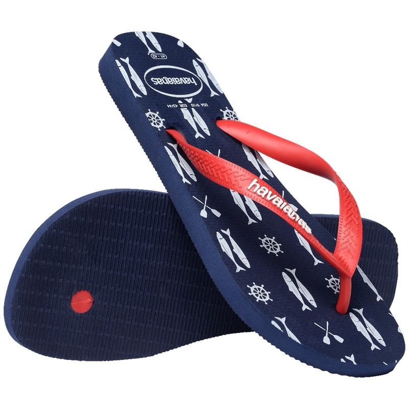 SandaliaTopNauticalMarinhoeVermelhoHavaianas41/42-163069