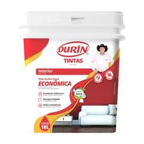 Tinta Econômica Acrílica Fosca Branca Gelo Durín 18L