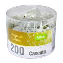 Cascata com Emenda Newpro 200 Leds Branca