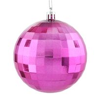 Bola de Natal Facetada Rose Powner 9cm