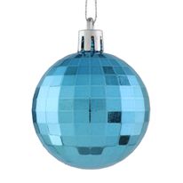 Bola de Natal Facetada Azul Piscina Powner 5cm
