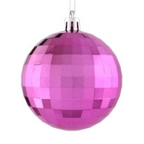 Bola de Natal Facetada Rose Powner 7cm