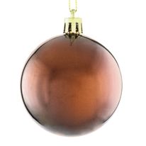Conjunto Bola de Natal Cobre e Dourado Powner 6cm com 24 peças