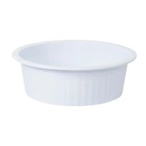 Bacia Plástica Canelada Branca Plasvale 8L