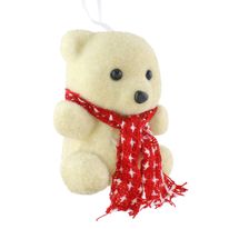 Enfeite de Urso Sentado Bege Powner 11cm