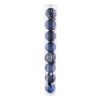 Conjunto Bola de Natal Navy Powner 6cm com 8 peças