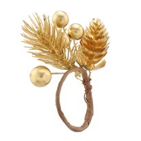 Anel de Guardanapo Dourado Powner 4cm