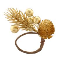 Anel de Guardanapo Dourado Powner 4cm