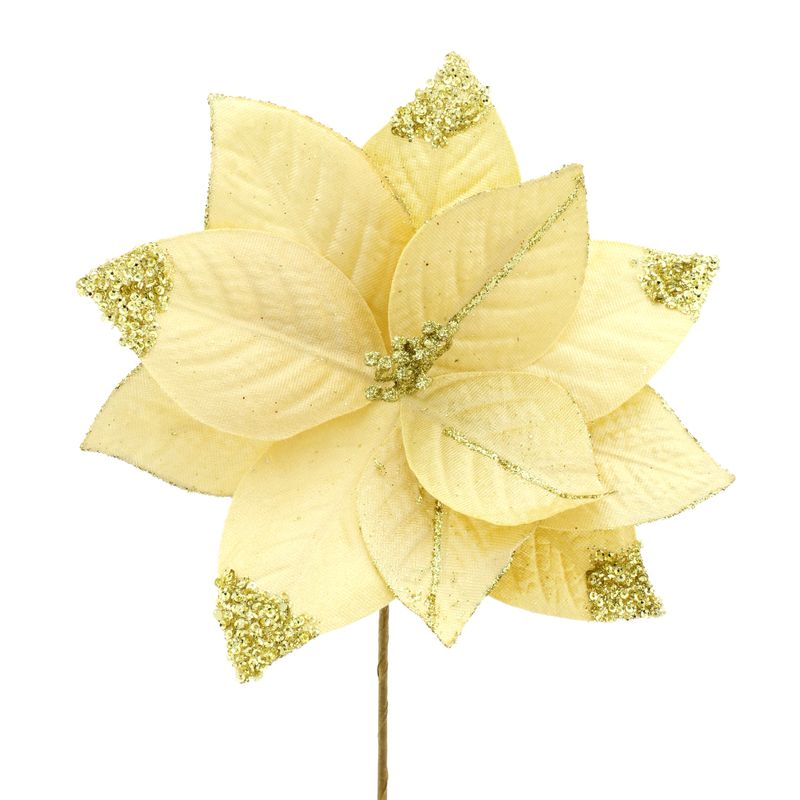 FlorVeludoLucyDouradaPowner22cm-163787