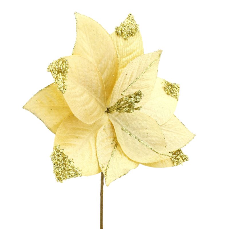 FlorVeludoLucyDouradaPowner22cm-163788