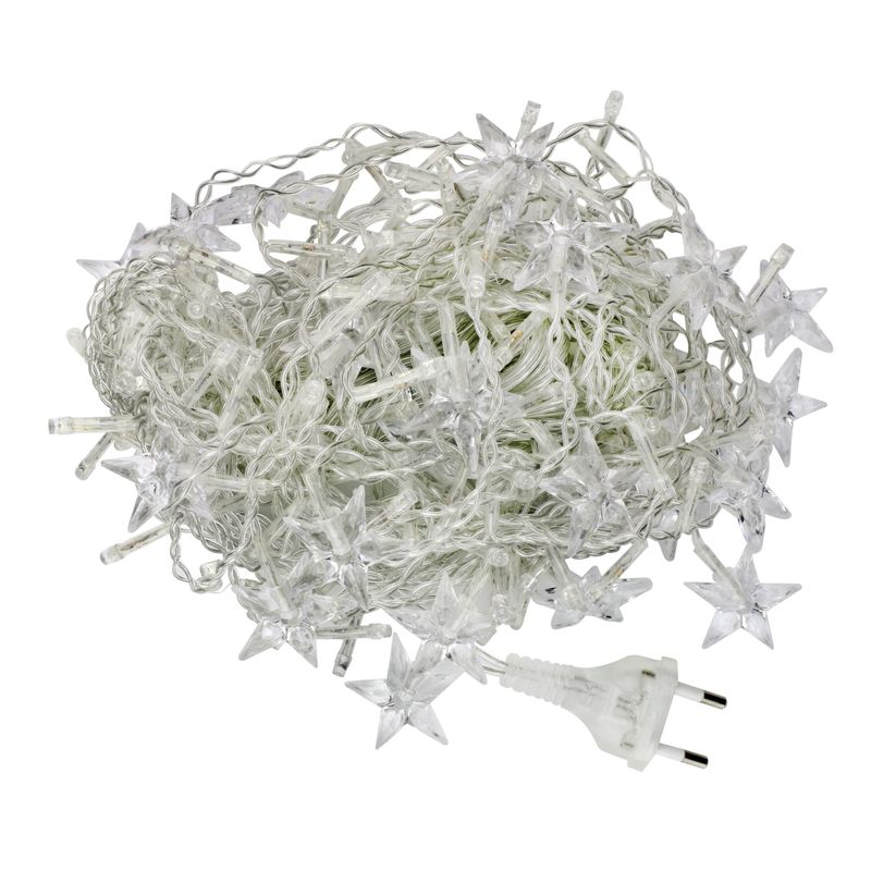 CascatacomEmendadeEstrelasNewpro200LedsBrancoSuavePisca100LedscomEmendaNewproHexaRosa-163201