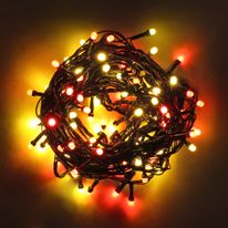 Pisca 100 Led Double Newpro Vermelho e Amarelo