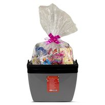 Cesta de Natal com Caixa Térmica Cinza 26L com 25 itens