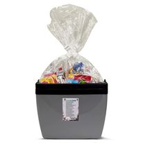 Cesta de Natal com Caixa Térmica Preta 34L com 33 Itens