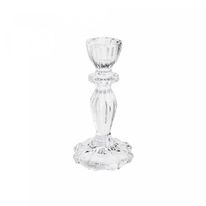 Castiçal de Vidro Argos Wolff 8cm x 16cm