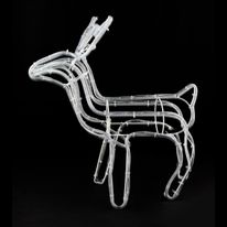 Armação Rena Branca Newpro 60cm x 60cm