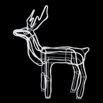 Armação Rena Branca Newpro 85cm x 78cm