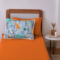 Jogo de Lençol Infantil Dino Space Sul Brasil 2 Peças