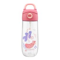 Garrafa Squeeze Infantil Rosa Newpro 550ml