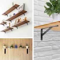 Suporte para Prateleira Leve Álamo Preto 30cm