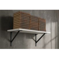 Suporte para Prateleira Forte Álamo Preto 25cm