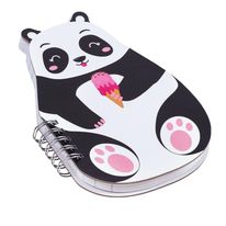 Caderno Capa Dura Espiral Mini Animais Sortido BRW 80 folhas