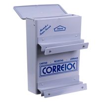 Caixa de Correio de PVC para Grade Zolde Cinza