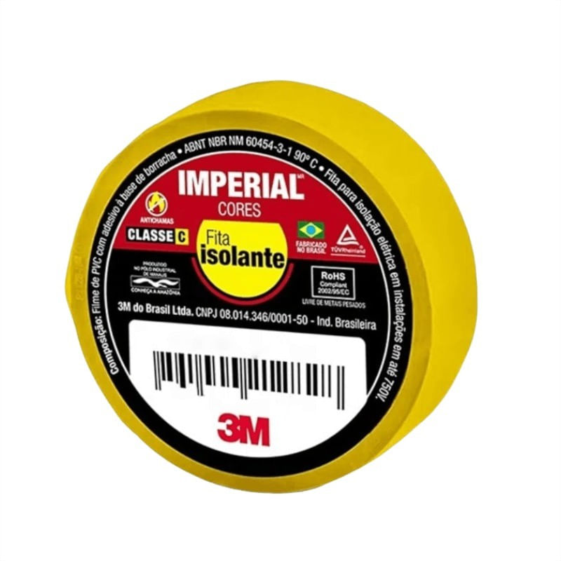 FitaIsolanteImperialAmarela3M18mmx10m-164843