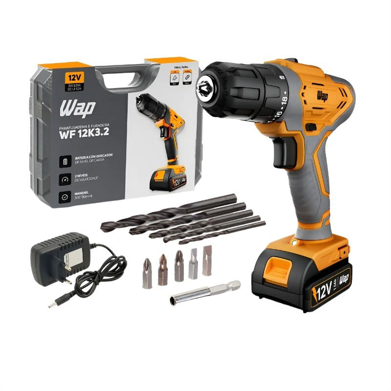 ParafusadeiraeFuradeiraWap12V11Pecas-164875