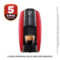 Máquina de Café Espresso Lov Vermelha 3 Corações 1250W