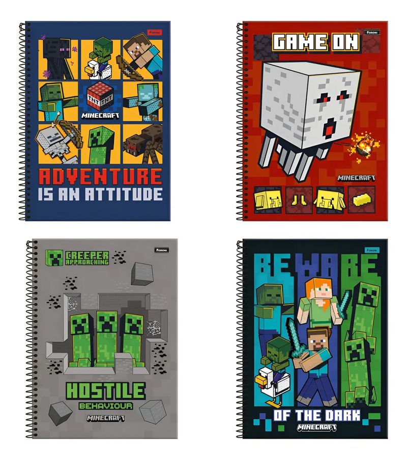 CadernoEspiralCapaDuraForoniMinecraft80folhas-165175