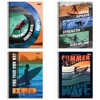 Caderno Espiral Capa Dura Sortido Foroni Freewave 80 folhas