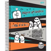 Caderno Espiral Capa Dura Flork Sortido Jandaia 1x4 80 folhas