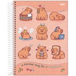 CadernoEspiralCapaDuraCapyvibesJandaia10x1160folhas-165391