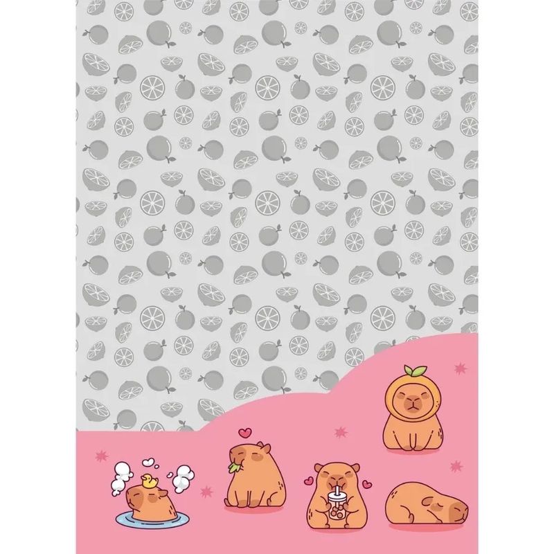 CadernoEspiralCapaDuraCapyvibesJandaia10x1160folhas-165394