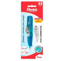 Fita Corretiva com Refil Azul Pentel