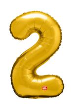 BalaoMetalizadoNº2Dourado40cmSaoRoque-145483