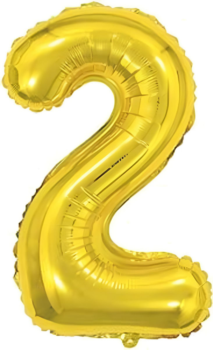 BalaoMetalizadoNº2Dourado80cmSaoRoque-150282