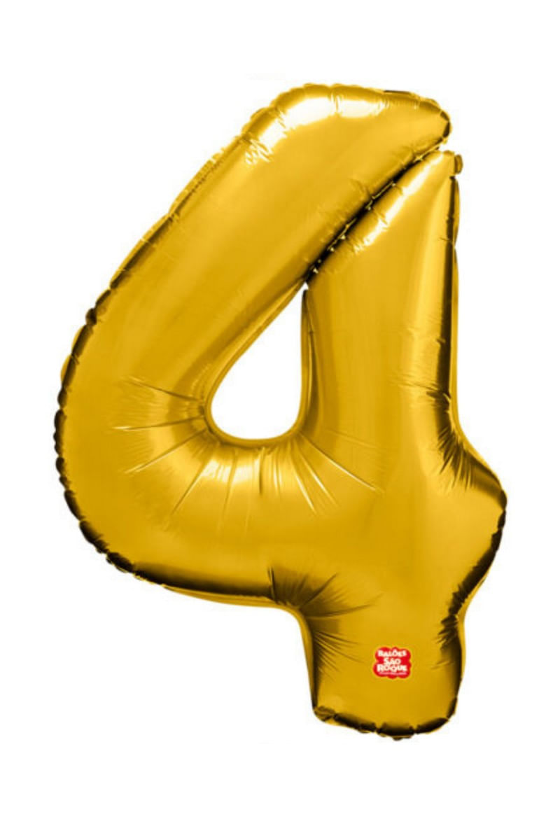 BalaoMetalizadoNº4Dourado40cmSaoRoque-145485