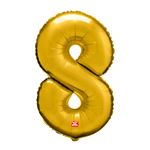 BalaoMetalizadoNº8Dourado40cmSaoRoque-150280