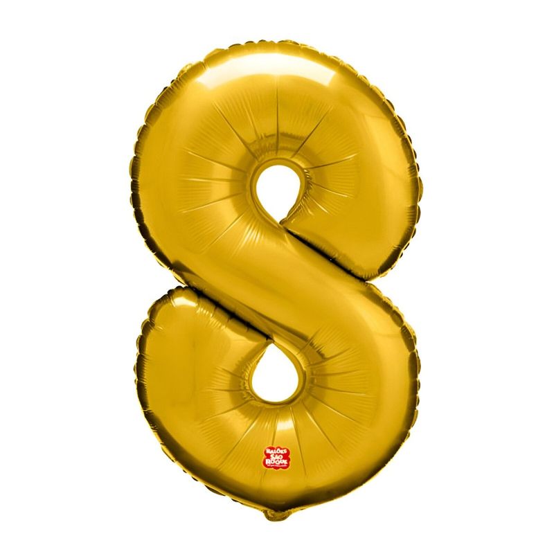 BalaoMetalizadoNº8Dourado40cmSaoRoque-150280