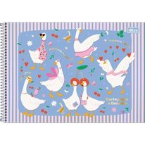 Caderno Espiral Cartografia Capa Dura Tilibra Cindy Sortido 80 folhas