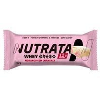 Barra Whey Grego Nutrata Morango Chantilly 40g